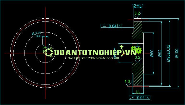 THIẾT KẾ QUY TRÌNH CÔNG NGHỆ GIA CÔNG  SỮA CHỮA CHI TIẾT BÁNH RĂNG Z48