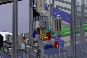 Thiết kế 3D Máy cắt cao su ống có lõi số lượng lớn kết hợp vát mép tự động (cung cấp file step)