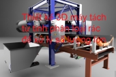 Thiết kế 3D máy tách từ tính phân loại rác để xử lý số lượng lớn (cung cấp file step)