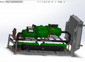 Thiết kế 3D HỆ THÔNG Máy làm lạnh 700 kW với bộ ngưng tụ không khí từ xa (cung cấp file step)