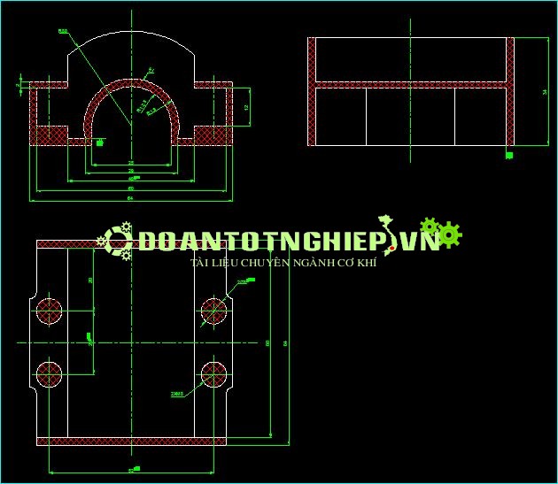 THIẾT KẾ QUY TRÌNH CÔNG NGHỆ GIA CÔNG CHI TIẾT GIÁ ĐỠ 1 NỮA