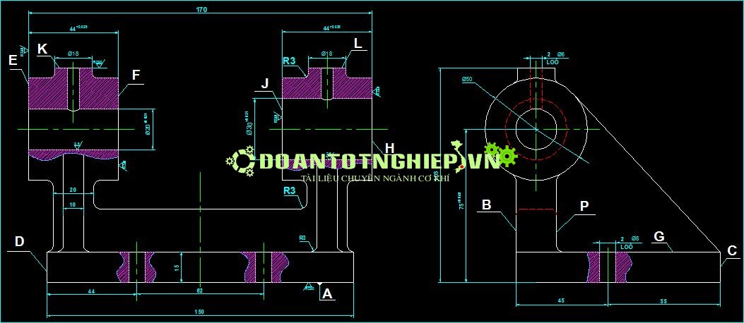 THIẾT KẾ QUY TRÌNH CÔNG NGHỆ GIA CÔNG CHI TIẾT GỐI ĐỠ TRỤC 2 LỖ「273 ...