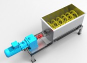 Thiết kế 3D máy trộn ngang công suất lớn SOLIDWORKS (cung cấp file Solidworks)