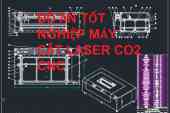 ĐỒ ÁN TỐT NGHIỆP THIẾT KẾ VÀ CHẾ TẠO MÁY CẮT LASER CO2 CNC mini file CAD file 2D