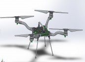 Thiết kế 3D máy bay drone mini (cung cấp file step)