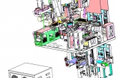 Thiết kế 3D Dây chuyền lắp ráp vòng đệm loa iPhone 14 sử dụng phần mềm CREO, SOLIDWORKS... (cung cấp file 3D step)