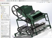 Thiết kế 3D Máy đùn than Máy ép viên sử dụng phần mềm CREO, SOLIDWORKS... (cung cấp file 3D step)