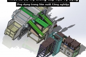 Thiết kế 3D Hệ thống cấp liệu tự động trong các nhà máy sản xuất công nghiệp (cung cấp file 3D step)