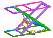 Thiết Kế 3D Bàn Nâng Khí Nén (Tất cả các bộ phận kèm theo) mở bằng các phần mềm 3D